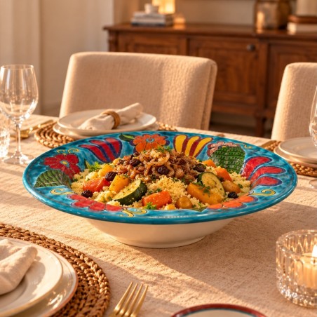 Cous cous plate DS Floral Cous cous plate DS Floral